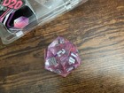 Large Sharp Edge 55mm D20 For Dnd Dungeons Dragons Ttrpg Games Cosmic Pink Resin