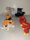 1998 Meanies Spoof Beanie Babies Plush Toy Lot Of 3 From Series 2   Tiger Shark