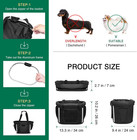 Bike Basket  Folding Small Pet Cat Dog Carrier Front Removable Bicycle Handlebar
