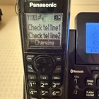 Panasonic Kx-tg9541 2-line Cordless Phone Link2cell Bluetooth Base   Handset