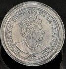 2022 Uhr Tristan Da Cunha   5 Heraldic Beasts 5 Oz  999 Fine Silver Coin In Box