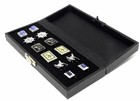 12 Ring Display Case Box Wide Slot Or Holds 6 Pairs Cuff Links Display Case Box