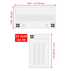 Caltric Agm Battery For Yamaha R6 Yfz-r6 Yfzr6 Yzfr6 Yzf-r6 2006-2016