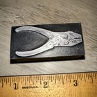 Printing Letterpress Print Block   Antique Hand Tool   Nice Image 