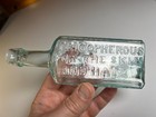 Antique Barry   s Tricopherous Hair Tonic Bottle Applied Top 1870s Embossed Med