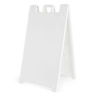 Plasticade Signicade Portable Folding Sidewalk Double Sided Sign Stand  White