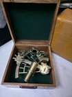 Nautical 9  Brass Working Sextant Solid Marine Astrolabe Navigational Instrument
