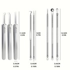 Acne Needle Blackhead Remover Pimple Blemish Comedone Extractor Tweezer Tool Kit