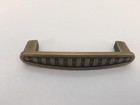 20 Pulls Handles Kitchen Cabinet Dresser Hardware Ribbed Line Antique Brass 