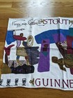Vintage Collectible Guinness Tea Towel  fighting The One Eyed Audh 