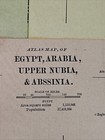 Antique 1886 Map Of Egypt  Arabia  Upper Nubia   Abssinia 13 5   x11 5   