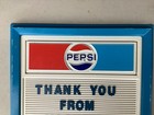 Vintage Pepsi Cola Menu Board Sign Plastic Hanging Or Stand Up Sign