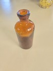 Antique Lysol Amber Bottle 5  Apothecary Medicine Embossed- No Cork