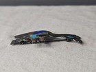 Zuni Vintage Older Sterling Silver 2 5    Road Runner Brooch Pin Turquoise Inlay