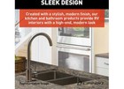 Lippert 719324 Stainless Steel Curved Gooseneck Faucet Single Hole