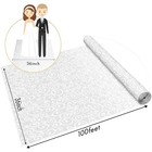 Thickened Aisle Runner For Wedding Ceremonyfeet White Aisle Vine   3x100feet   