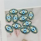 20pcs 18x13mm Oval Glass Eye Flatback Cabochon Art Decor Embellishment  Crafting