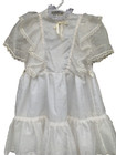 Vintage Girls Lace Dress Sz 7 Union Communion confirmation Light Ivory Made Usa