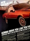 1980 Datsun 200 Sx Two Page Print Ad 11  X 16 
