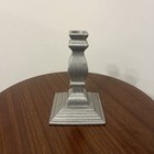 Vintage Wilton Rwp Armetale Square Graduated Base 6     Candlestick Usa