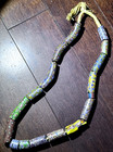 17 Antique Venetian Millifiori Glass Trade Beads 20  Strand 197g Large Murano