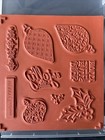 Stampin  Up  Christmas Gleaming Rubber Cling Stamp Set