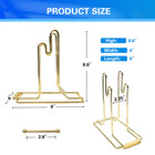 Brass Raffle Ticket Dispenser For Single   Double Roll Raffle Tickets - 2 Pack