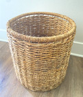 Handwoven Seagrass Large Decor And Storage Basket     Tall  Circular  And Sturdy