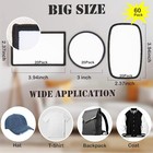 60 Pcs Sublimation Patches - Iron On Blank 3  Three Shapes   60 