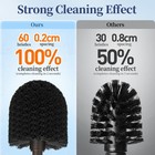 Toilet Bowl Brush Holder Set  2 Pack Modern Deep Cleaning Bathroom Toilet Scr   
