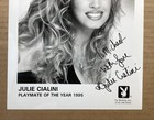 Julie Cialini Signed   Playboy Promo Photo Playmate Of The Year 1995   Autograph