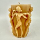 Vintage Wax Candle 3d    bacchantes    Women Ladies Dancing Together Toffie 8    Love
