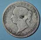 Newfoundland 5 Cents  1888 Obverse 3 Silver Coin  Rare Valued By Coin Snap