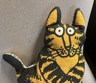 Vintage B  Kliban Stuffed Mom Cat Pillow 18  Tall - Late  70 s Or  80 s - Nice 