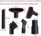 6 Pcs Vacuum Attachments Replacement 1 1 4 Inch   1 3 8 Inch Vac Accessories Bru