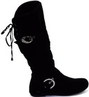 Women s Knee High Mid Calf Slouchy Rhinestone Buckle Riding Boot Shoe Sz 6-10