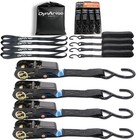 Heavy-duty 1  X 30  Ratchet Tie Down Straps 4-pack With S-hooks  1800 Lbs Capaci