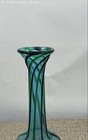 Large Vintage Mid Century Seguso Murano Art Glass Vase Turquoise Blue 17 75  H