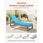Uimoso Set Of 2 Outdoor Lounge Chair Cushions 72 X 21  Water-resistant And Plush