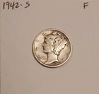 1942 S Mercury Dime - Fine - 90  Silver -  10c -  Winged Liberty - Us Coin 