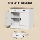 Buffet Cabinet With Storage - Buffets   Sideboards Kitchen Storage Cabinet