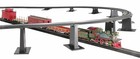 18-piece E-z Track Graduated Pier Set For Ho on30 Scale Model Trains  White