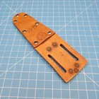 Klein Buhrke Tool Knife Sheath Brown Leather Belt Pouch 7 x3 25 Vintage Linemans