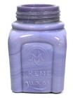 C1900 Purple Milkglass  Medicine Jar W  Lid- Cream Luxor  American   Co  Chicago