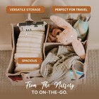 Portable Baby Diaper Caddy Organizer With Handle   Pockets     Nursery Storage Bin