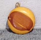 Vintage Cedar Wood Large Yoyo W whitestone Pt  Mi On It