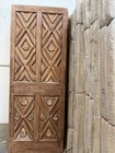 Antique Barn Door     Spanish Colonial Style Solid Wood Carved Chevron Doors 80x30