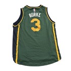 Adidas Utah Jazz Trey Burke Jersey Youth L Green Excellent Nba Swingman  3
