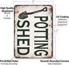 Vintage Potting Shed Classic Garden Decor She Shed Accessories Metal Tin Sign 