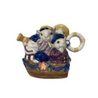 Fitz   Floyd Cream Sugar Bowl Bustles And Beaus Collection  Easter Spring Decor
